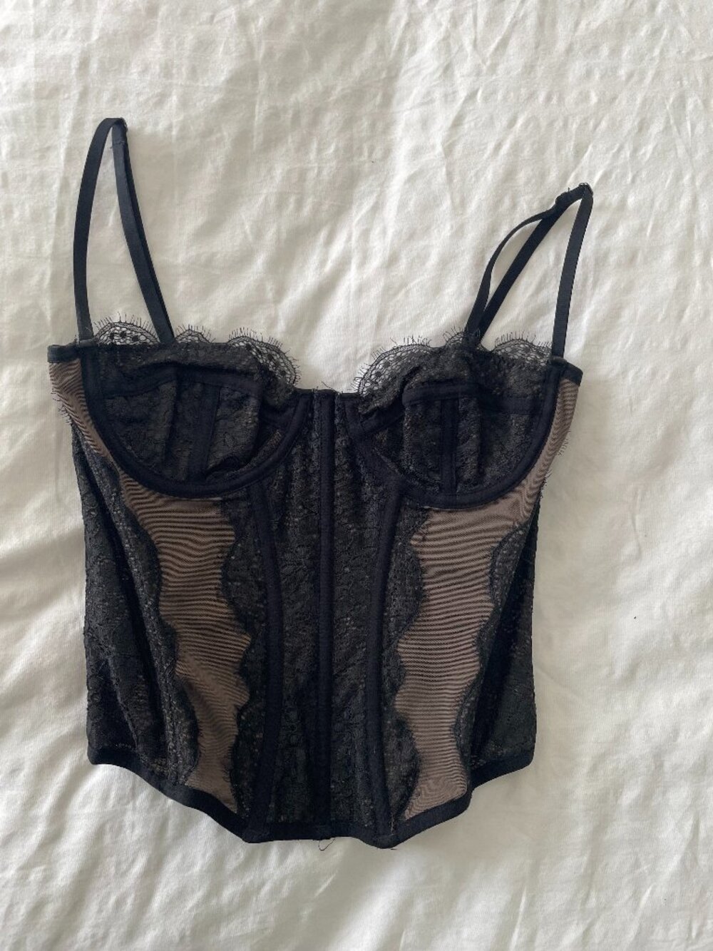 Urban Outfitters Out From Under Modern Love Corset in Black size XS
